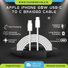 Apple iPhone 60W USB-C To C Braided Cable (Only Cable)