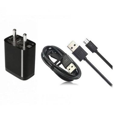 XIAOMI Redmi Note 5 Pro Mobile Fast Charger 3 Amp With 1 Mt Data & Sync Cable (Black)-chargingcable.in
