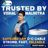 Samsung Type C-C Cable 1.8M Black/White (Only Cable)
