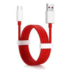 Oneplus 5 Dash Type C Cable Charging & Data Sync Cable-Red-100CM
