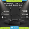 Samsung Type C-C Cable 1.8M Black/White (Only Cable)