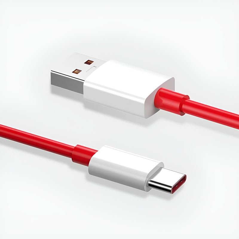 Oneplus 12 SUPERVOOC 10A USB to Type C Data Sync Cable Red-100CM