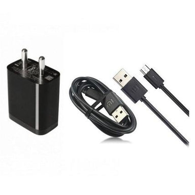 XIAOMI Redmi Note 5 Pro Mobile Fast Charger 3 Amp With 1 Mt Data & Sync Cable (Black)-chargingcable.in
