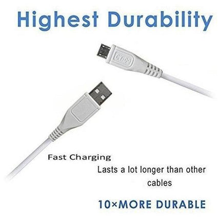 Data Cable Charge And Sync Cable for Vivo Devices-1M-White-chargingcable.in