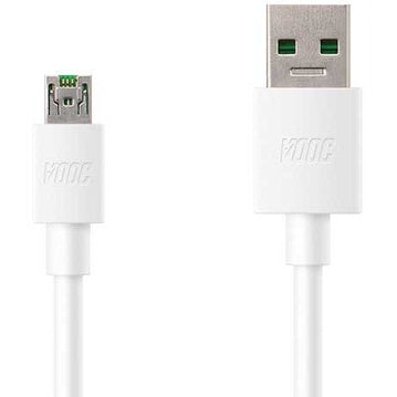 Oppo A5S VOOC Charge And Data Sync Cable 1 Mt White-chargingcable.in