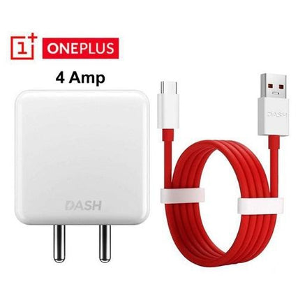 Oneplus 5T Dash 4 Amp Mobile Charger With Dash Type C Cable Red-chargingcable.in
