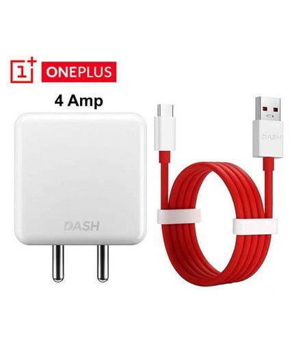 Oneplus 5T Dash 4 Amp Mobile Charger With Dash Type C Cable Red-chargingcable.in