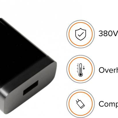 Redmi Y3 Mobile Fast Charger 3 Amp With 1.2 Mt Data & Sync Cable (Black)-chargingcable.in