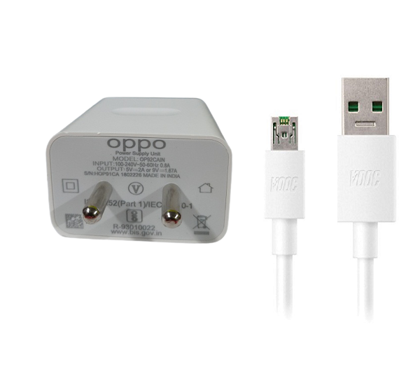 Oppo 15W Vooc Charge Charger with Micro USB Cable