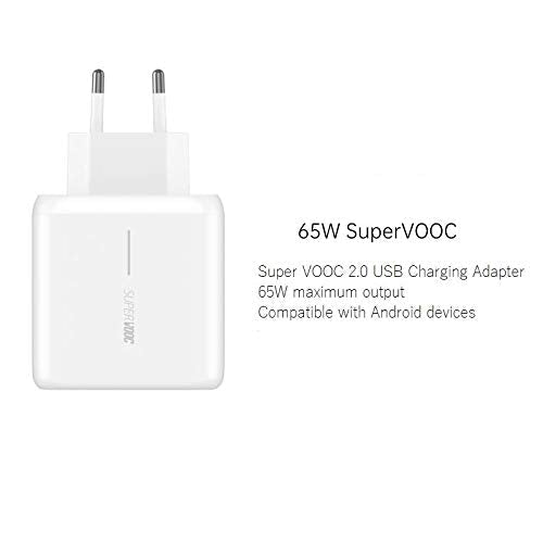Oppo Reno 6 5g 65W Supervooc 2.0 Flash Charge Charger With Type-C Cable