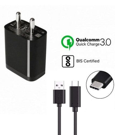 XIAOMI Redmi 7S Type C Mobile Charger Qualcomm 3 Amp With 1 Mt Type-c Data Cable-chargingcable.in