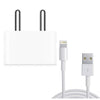 Apple iPhone 5W Mobile Charger With Lightning To Usb Charge and Data Sync Lightning Cable 1M White