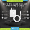 Oppo 15W Vooc Type C Charger (Adapter With Cable)