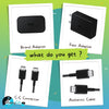 Samsung 15W Type C Travel Charger Black New (Adapter With Cable)