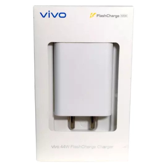 Vivo T2 5G Support FlashCharge 44W Fast Mobile Charger With Type-C Data Cable