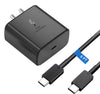 Samsung Galaxy S24 Plus 45W Super Fast Charging Travel Adapter With C To C Cable Black