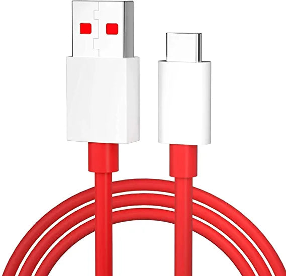 OnePlus Ace 2 Support 100W SuperVOOC Charging Mobile Charger With USB-A To Type-C Cable White