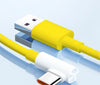 USB to Type-C L-Shaped Yellow 1M Cable (Supports Upto 120W)