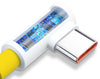 USB to Type-C L-Shaped Yellow 1M Cable (Supports Upto 120W)