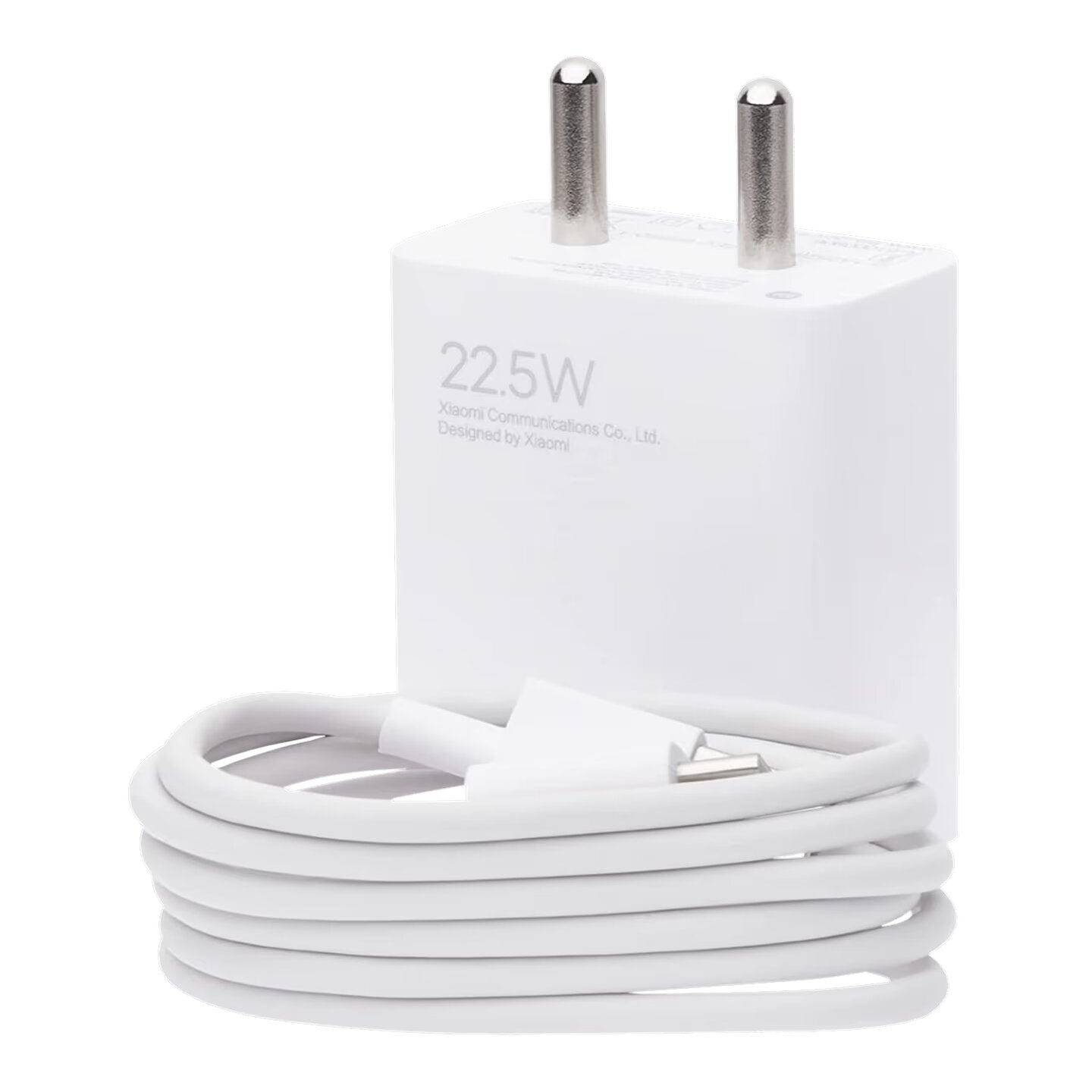 Poco M6 Pro 5G Superfast 22.5W Support Fast Charge 3.0 Charger With Type-C Cable White