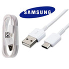 Samsung Galaxy A40s Type C Cable-1M-White-chargingcable.in