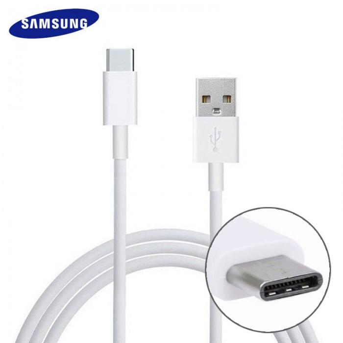 Samsung Galaxy A40s Type C Cable-1M-White-chargingcable.in