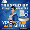 Vivo Y15c Support FlashCharge 44W Fast Mobile Charger With Type-C Data Cable