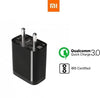XIAOMI Redmi Note 5 Pro Mobile Fast Charger 3 Amp With 1 Mt Data & Sync Cable (Black)-chargingcable.in