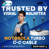 Motorola TurboPower Type C-C Cable (Only Cable & Supports Upto 68W)