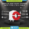 Oneplus 65W Warp Type C-C Charger (Adapter With Cable)