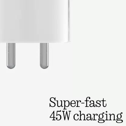 Nothing phone (2a) 45W ,USB-C Compatible Power Charger Only Adapter (White)