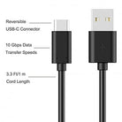 Xiaomi Redmi Mi Note 7 Pro Type C Charge And Sync Cable-1.2 M-Black-chargingcable.in