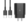 Samsung Galaxy Z Flip5 25W Type C-Type-C Adaptive Fast Mobile Charger With Cable Black
