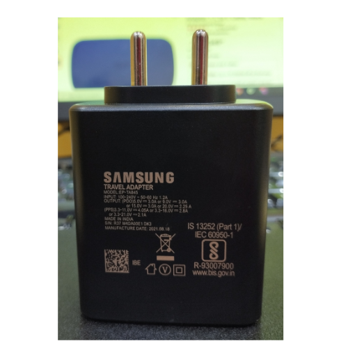 Samsung Galaxy Tab S8 Ultra 45W Super Fast Charging Travel Adapter With C To C Cable Black