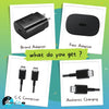 Samsung Galaxy S20 Ultra 25W Type-C To Type-C Adaptive Fast Mobile Charger With Cable Black