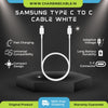 Samsung Galaxy S10 Lite Type C to Type-C Charge And Sync Cable-1M-White