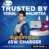 OnePlus 65W Supervooc Type C Charger (Adapter With Cable)