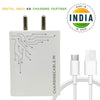 Vivo Y35 FlashCharge 44W Fast Mobile Charger With Type-C Data Cable