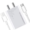 iQOO Neo 6 SE 5G Support FlashCharge 80W Fast Mobile Charger With Type-C Data Cable