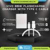 iQOO Neo 6 SE 5G Support FlashCharge 80W Fast Mobile Charger With Type-C Data Cable