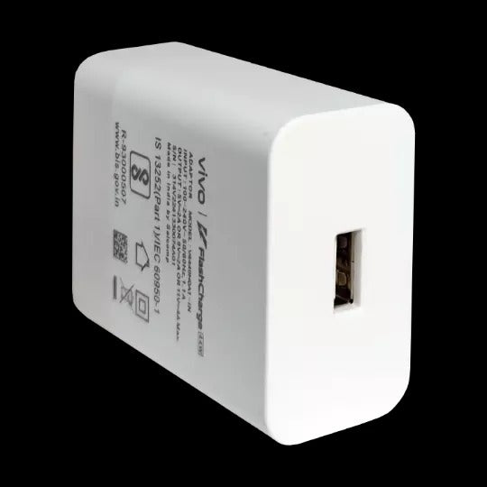 Vivo Y75 FlashCharge 44W Fast Mobile Charger (Only Adapter)