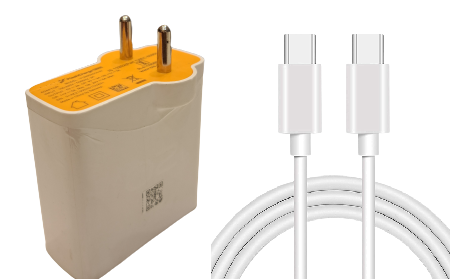 Vivo 120W Support FlashCharge Fast Mobile Charger With Type-C Data Cable