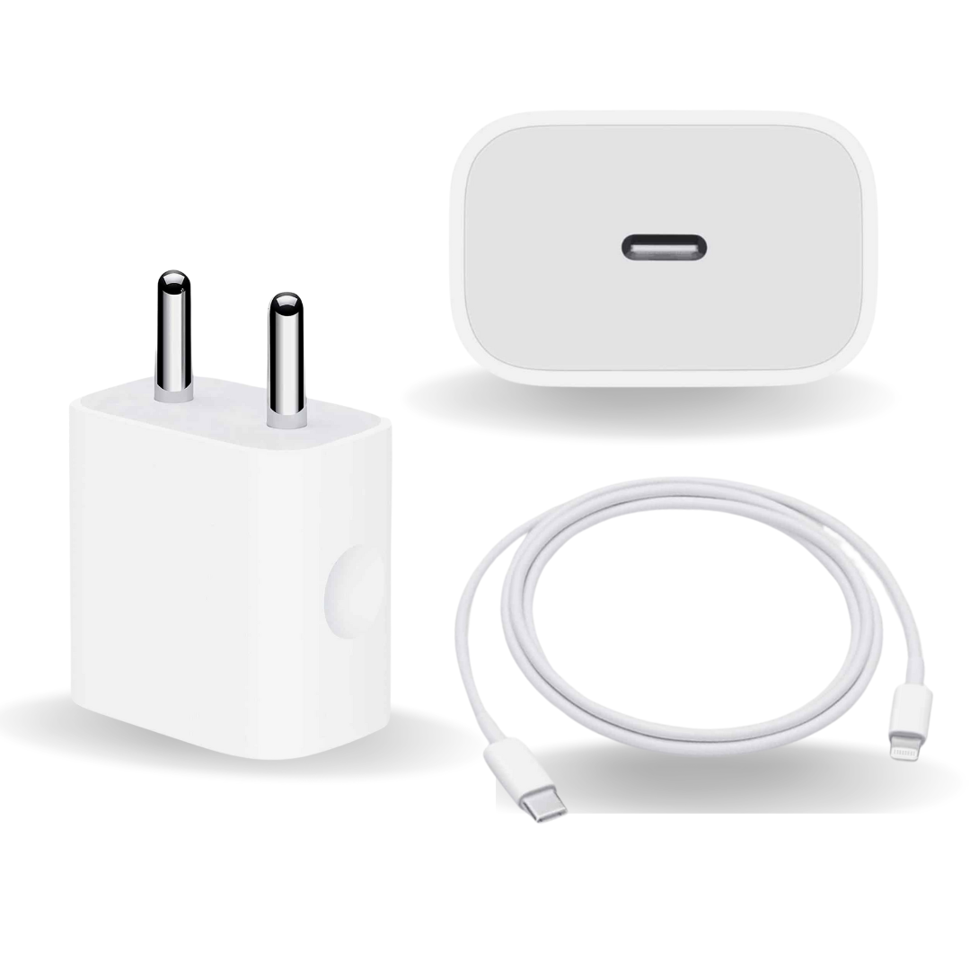 Apple iPhone 13 Pro Max 20W USB‑C Power Adapter With USB-C to Lightning Charge Cable