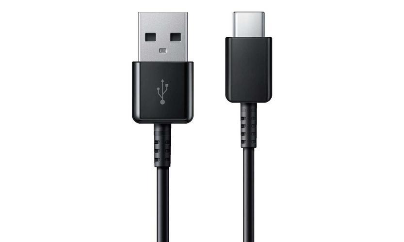 Black USB to Type-C Cable for Samsung Galaxy M52 5G