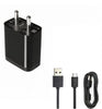 Load image into Gallery viewer, XIAOMI Redmi Note 5 Mobile Fast Charger 3 Amp With 1.2 Mt Data &amp; Sync Cable (Black)-chargingcable.in