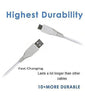 Data Cable Charge And Sync Cable for Vivo Devices-1M-White-chargingcable.in