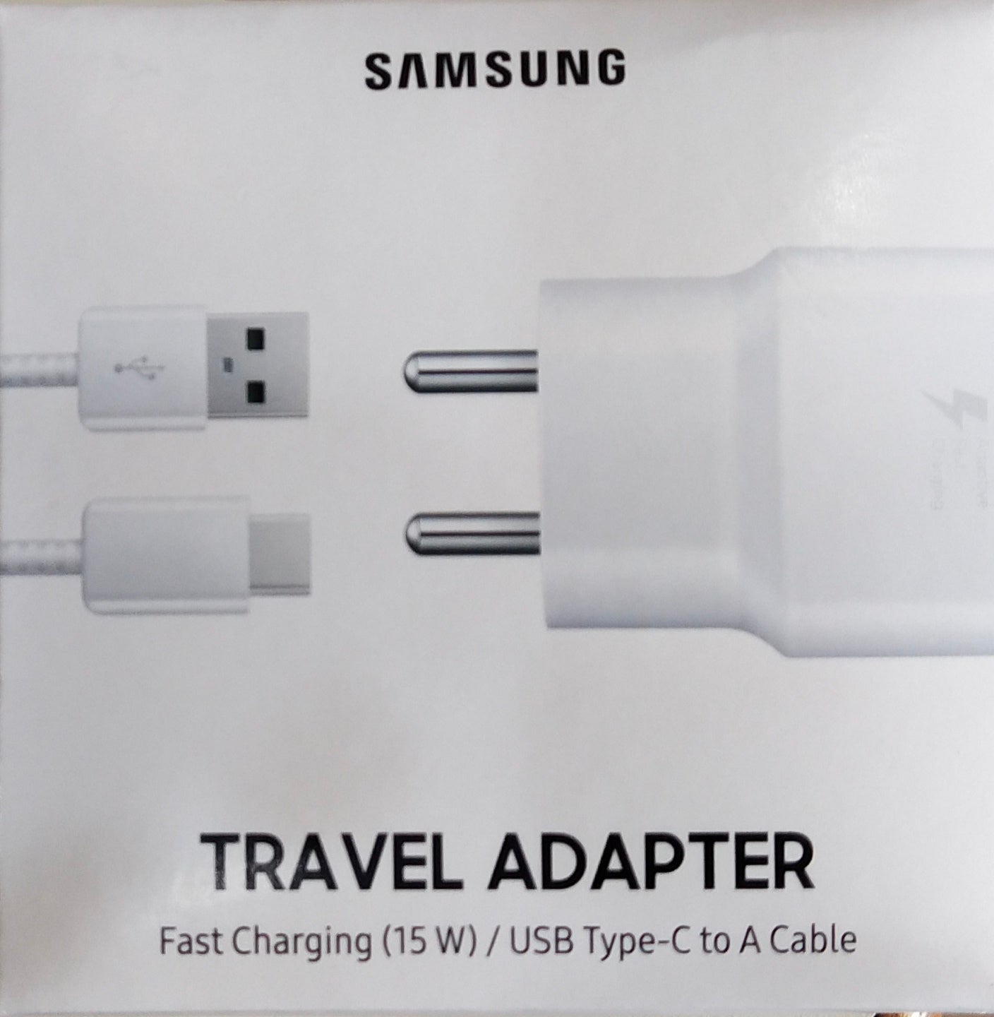 Samsung Galaxy F41 15W Type C Adaptive Fast Mobile Charger With 1 Mt Cable