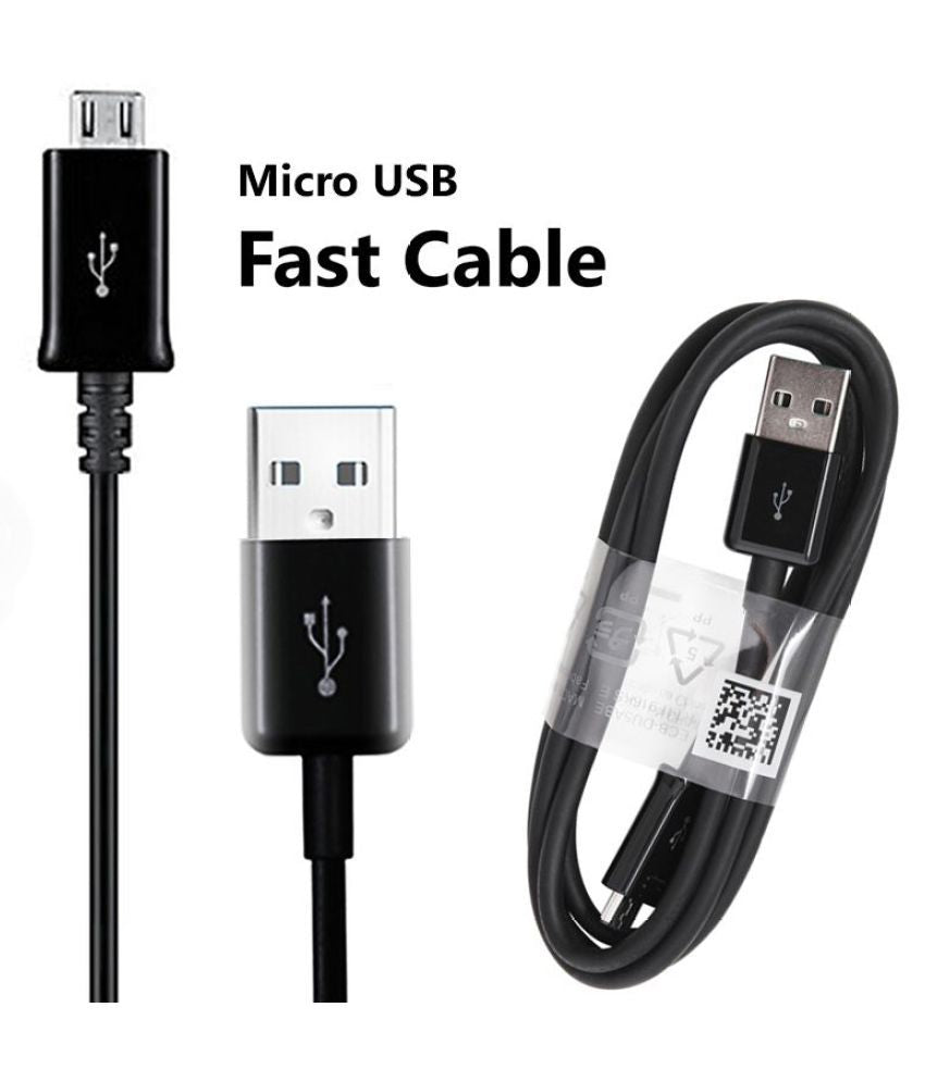 Samsung Galaxy J6 Mobile Charger 2 Amp Support Fast Charge With Cable Black-chargingcable.in