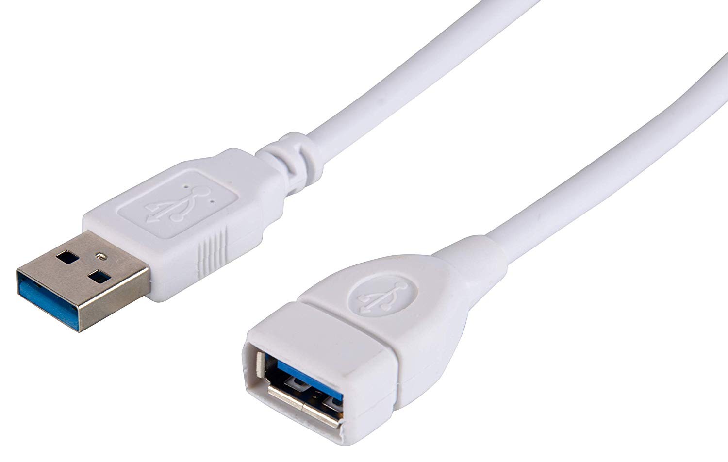 USB 3.0V Extension Cable USB male-A to female-A cable -5Meter(White)-chargingcable.in