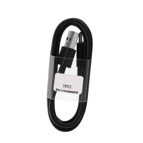 Redmi Mi Note 7 Pro Type C Charge And Sync Cable-1.2 M-Black